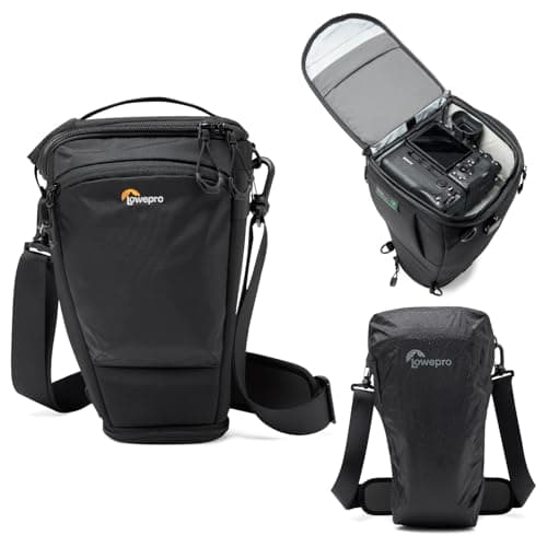 Image of Lowepro ProTactic TLZ 75 Pro AW III Toploader Camera Bag, Camera Case for DSLR, Mirrorless, Volume 6L,Dim: 37x14x16cm for Cameras w/Lens Attached, Modular Shoulder Bag, for Photographer/Videographer