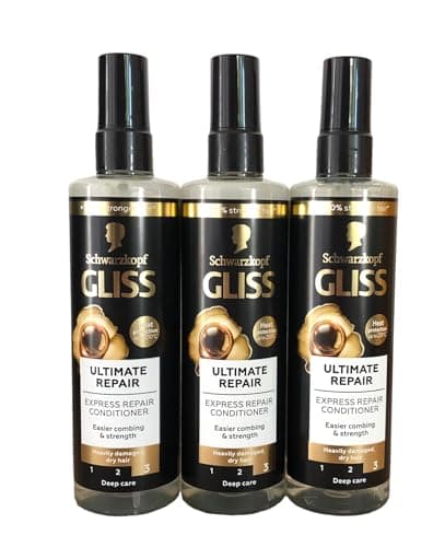 Image of Gliss Express Ultimate Repair Conditioner Spray – 200 ml – For Very Damaged Hair – Schwarzkopf, Pack of 3
