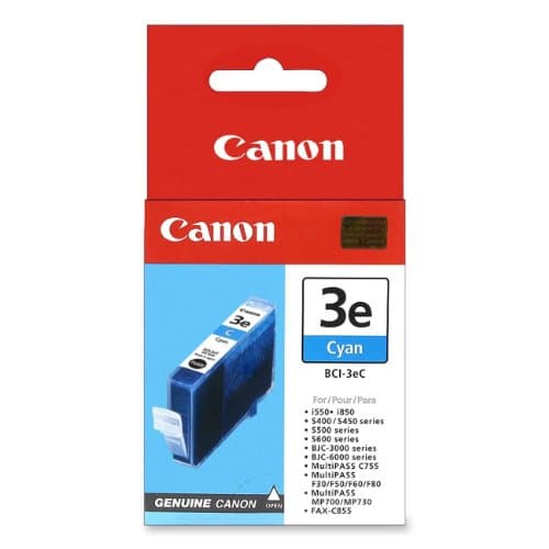 Image of Canon BCI-3eC - cyan blue ink inkjet cartridge BCi3 BCi-3 BCi 3
