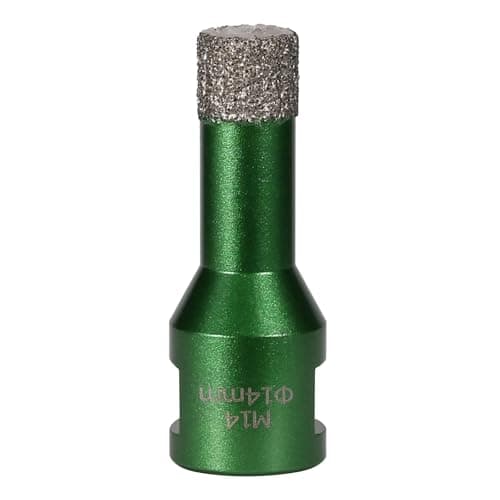 Image of Vearter 14 mm Diamond Core Drill Bit, M14 Thread Connection Masonry Hole Saw, Vacuum Brazed Hollow Hole Cutter for Tile, Marble, Granite, Porcelain, Concrete, Quartz Stone