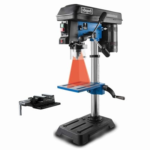 Image of Scheppach DP16SL Bench Pillar Drill | 550W | Variable Speed 510–2430rpm | Laser | 13mm Chuck