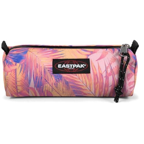 Image of Eastpak Benchmark Single Pencil Case – Compact Zipped Stationery Pouch with Large Main Compartment, 6 x 20.5 x 7.5 cm - Brize Retro Soft