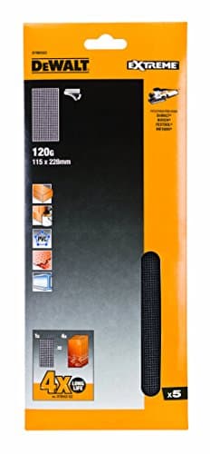 Image of Dewalt DTM8552QZ 115 x 228 mm 120G 1/2 Sanding Sheets (Pack of 5), DTM8552-QZ