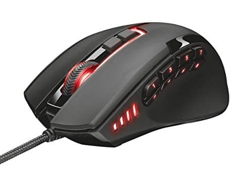 Image of Trust Gaming 21726 GXT 164 Sikanda MMO Gaming Mouse for PC and Laptop, 12 Programmable Buttons with On-Board Memory - Black