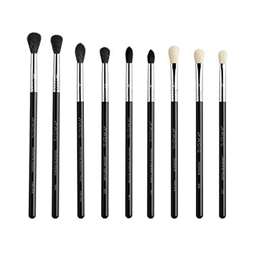 Image of Sigma Beauty Deluxe Blending Brush Set – Professional Grade Eyeshadow Brush Set with 9 Full Size Blending Brushes Featuring Extra Soft Fibers for Precise, Controlled, & All-Over Eyeshadow Blending