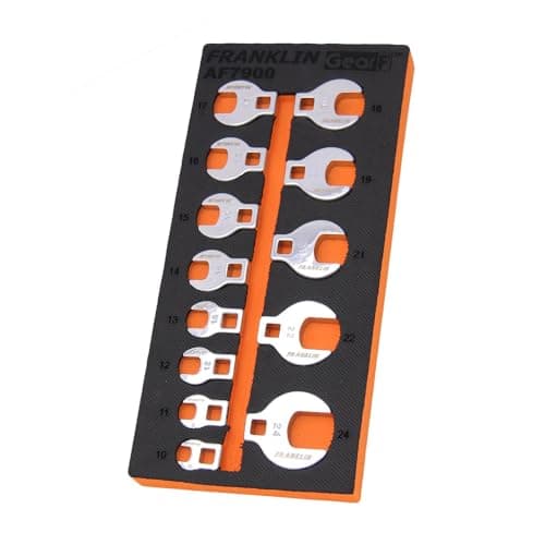 Image of 3/8" Drive Crowfoot Wrench Set 13 PCE 10-24mm Franklin Tools AF7900
