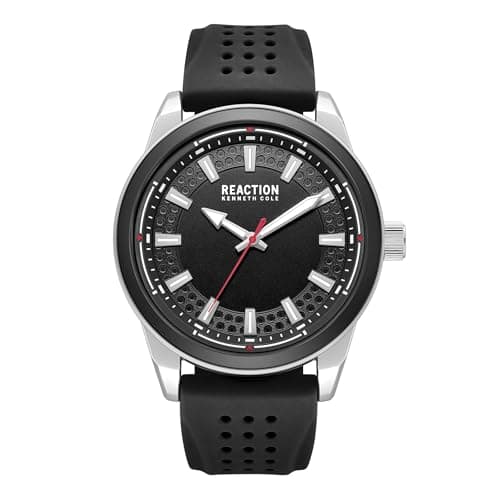 Image of Kenneth Cole REACTION Men's Quartz Analog Watch, Black, Standard, Classic