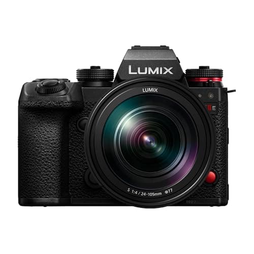 Image of Panasonic LUMIX S1IIE Full Frame Mirrorless Camera, With 24-105mm Lens F4, 24MP, Cs4K 60p, 6K 30p Open Gate, ProRes RAW, Phase Hybrid AF, L-Mount, Black