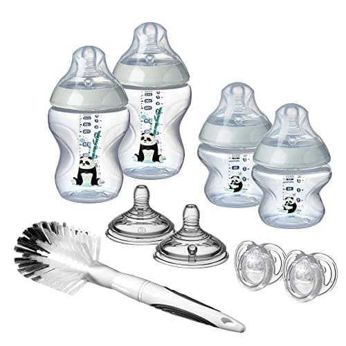 Image of Tommee Tippee Closer to Nature Newborn Bottle Starter Kit, Pip The Panda