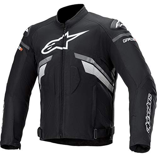 Image of Alpinestars Motorcycle Jacket with Protectors Motorcycle Jacket T-GP Plus R V3 Textile Jacket Black/Dark Grey/White XXL, Men, Sportsmen, All Year Round