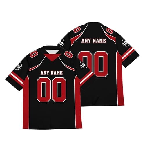 Image of Seguire Personalised American Football Jersey with Name and Number Breathable Mesh Oversize Fit for Training and Match Day Mens Womens and Kids Sizes#28