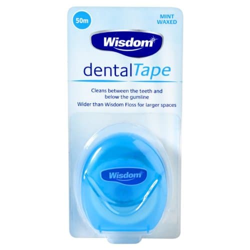 Image of Wisdom Dental Tape Mint Waxed (50m) - Pack of 6