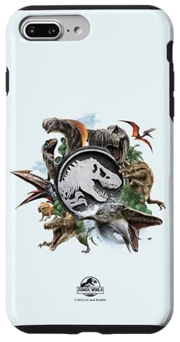 Image of Jurassic World Rebirth Circle Logo Dinosaurs Case for iPhone 7 Plus/8 Plus