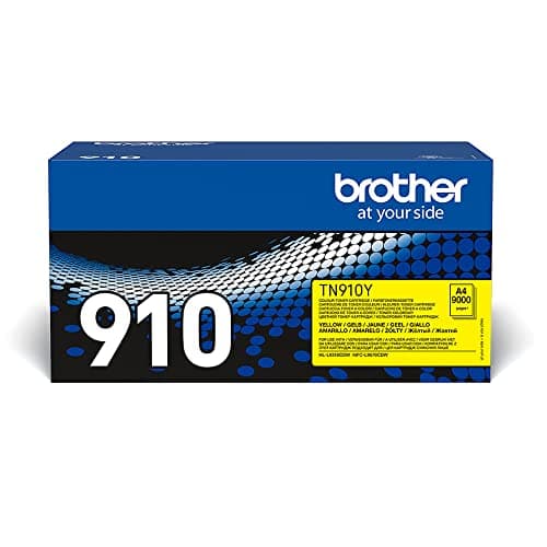 Image of Brother TN-910Y Toner Cartridge, Yellow, Single Pack, Ultra High Yield, Includes 1 x Toner Cartridge, Brother Genuine Supplies