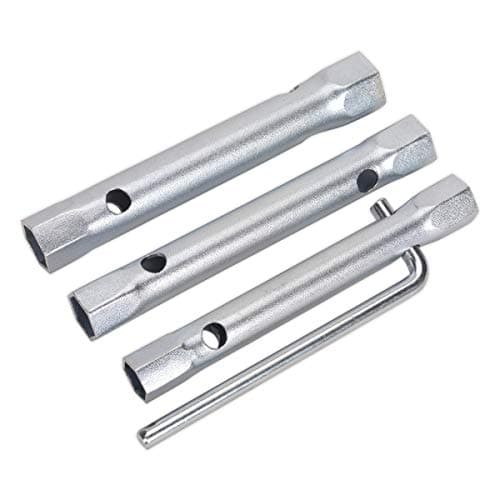 Image of Sealey Ms165 Spark Plug Box Spanner Set 3Pc Long Reach Double End