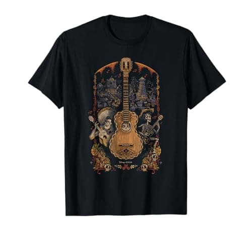 Image of Coco Guitar Poster T-Shirt