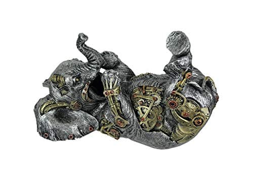 Image of Everspring Import Company Steampunk Elephant Kitchen Wine Bottle Holder