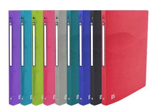 Image of Oxford Osmose Ring Binder A4 Spine 20 mm 4 Round Rings Polypropylene Cover Assorted Colours