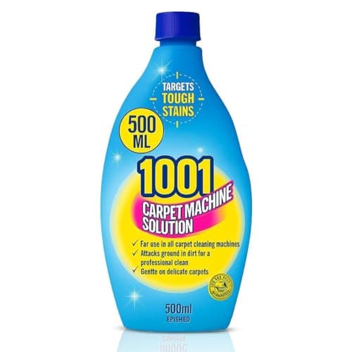 Image of Carpet Cleaner Solution & Carpet Shampoo – Concentrated Carpet & Upholstery Cleaning Machine Shampoo 1001 Cleaner 500ml | Low Foam Deep Clean | Odour Removal for Busy Areas & Large Rooms