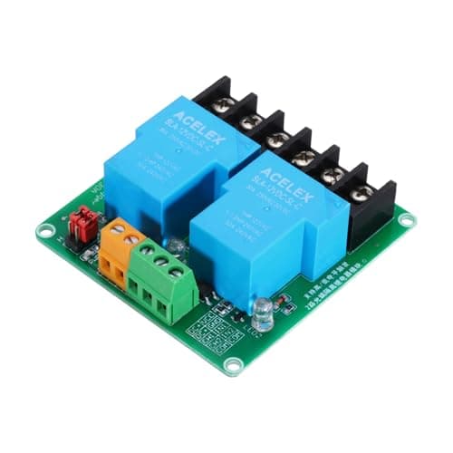 Image of sourcing map 1 Pcs DC 12V 2 Channel Relay Module Switch Boards Shield 30A High or Low Level Trigger for Electronics Industrial Home Automation