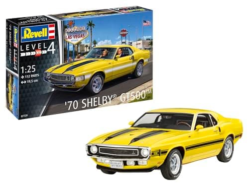 Image of Revell 07729 70 Shelby Mustang GT500 1:25 Scale Unbuilt/Unpainted Plastic Model Kit