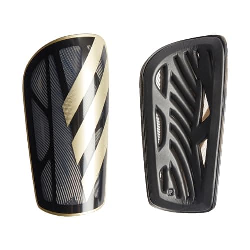 Image of adidas Unisex TIRO SHINGUARD LEAGUE, Black/Gold Metallic/White, S