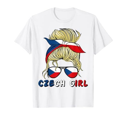 Image of Ceska Czech Republic Flag Girls Czech Girl Kids T-Shirt