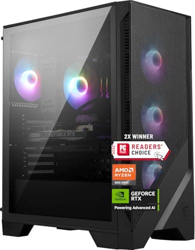 Image of MSI Codex Z2 Gaming Desktop: AMD R7-8700F, GeForce RTX 5070, 32GB DDR5, 2TB m.2 NVMe SSD, USB Type-C, VR-Ready, Windows 11 Home : A8NVP-436US