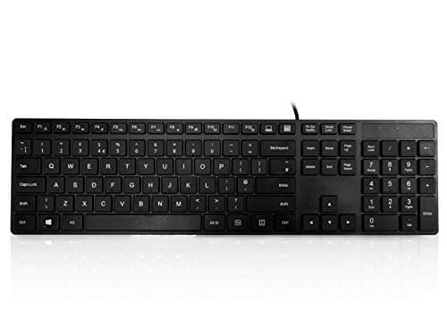 Image of Accuratus 301 - USB Full Size, Super Slim Multimedia Keyboard with Square Modern Keys - Black,KYBAC301-UBLK