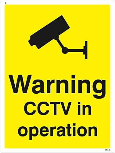Image of Caledonia Signs 11721K Warning CCTV in Operation Sign, Rigid Plastic, K: 400 mm x 300 mm
