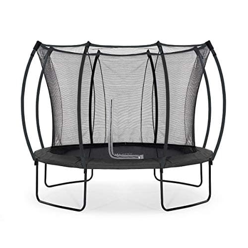 Image of Plum Trampoline 10ft with safety net enclosure springsafe in jet black