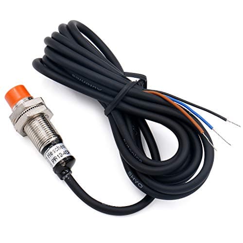 Image of Heschen Inductive Proximity Sensor Switch PR12-4DP Cylindrical Type, 4mm Sensing, M12 Round, 12-24VDC 3-Wire, Non-Shielded, PNP NO(Normally Open) CE