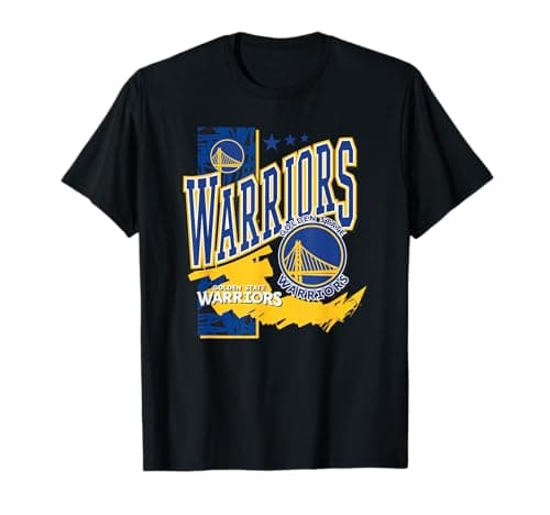 Image of NBA Official Golden State Warriors Barred Player T-Shirt