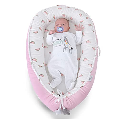Image of YGJT Baby Nest Pod for Baby 0-12months Newborn Lounger, Baby Bassinet Portable Baby Bed, Adjustable Newborn Nest Pod Breathable 100% Cotton Cover, Newborn Essentials Gifts