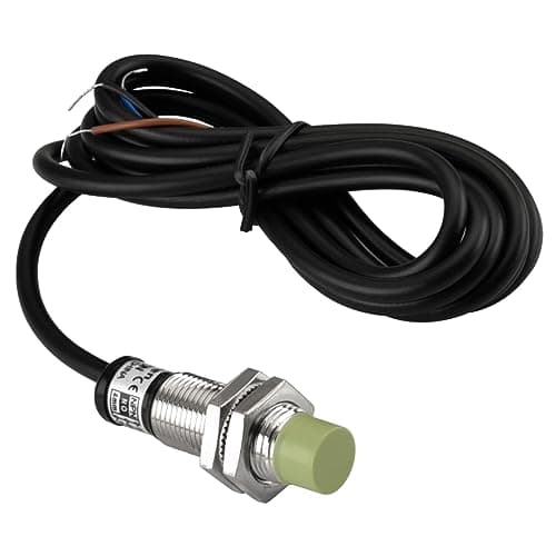 Image of Heschen Inductive Proximity Sensor Switch PR12-4DN Cylindrical Type, 4mm Sensing, M12 Round, Non-Shielded, 12-24VDC 3-Wire, NPN NO(Normally Open) CE