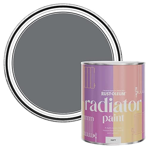 Image of Rust-Oleum Grey Radiator Paint in Matt Finish -Anthracite 750ml