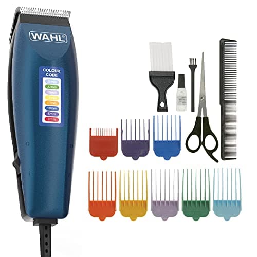 Image of Wahl Colour Pro Corded Clipper, Hair Clippers for Men, Head Shaver, Men's Hair Clippers, Colour Coded Clipper Guides, Corded, Family at Home Haircutting