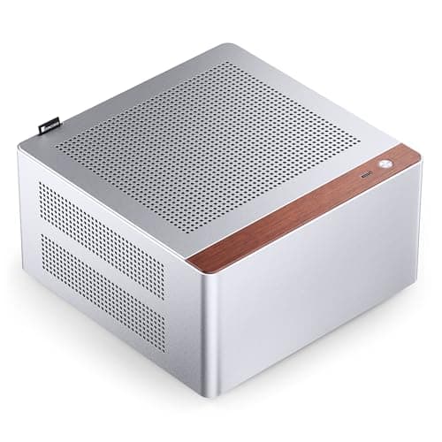 Image of Jonsbo NV10 PC Case Silver | Mini-ITX Case Made of Aluminium & Steel, Compact ITX Case with USB-C, Low-Profile GPU Support