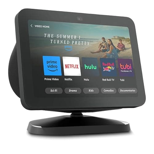Image of ELPHA All-New Stand for Show 8 (3rd Gen) | Adjustable to Improve Viewing Angle | Swivel and Tilt Accessories Compatible with Show 8 Smart Display & iPhone Models | Black