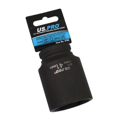 Image of US PRO Tools 41mm 1/2" Drive Hub Nut Socket 6 Point Deep Impact Socket 3795
