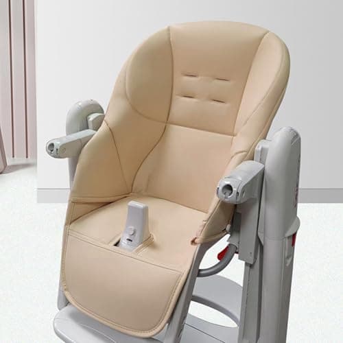 Image of High Chair Covers for Baby, Baby High Chair Cushion, PU Leather Soft Comfortable Light and Breathable Dining Chair Seat Replacement Insert Cushion for Peg-Perego, Tatamia