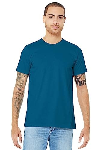 Image of Product of Brand Bella + Canvas Unisex Jersey Short-Sleeve T-Shirt - DEEP Teal - S - (Instant Savings of 5% & More)