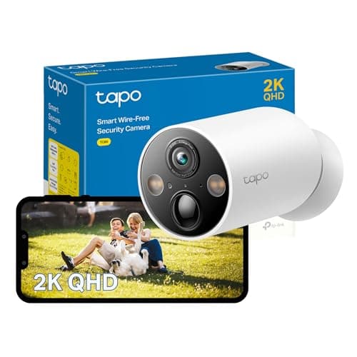 Image of Tapo TC85 2K QHD Battery Security Camera Outdoor Wireless, 300-Day Battery Life, 150° Super-wide FOV, Colour Night Vision, Outdoor Camera No Monthly Fee, AI Detection, Two-way Talk