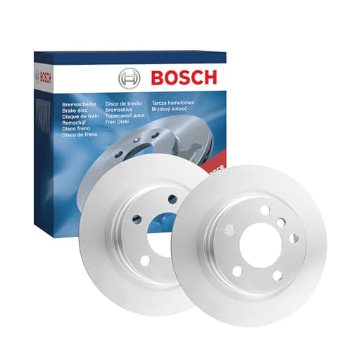 Image of Bosch BD1650 Brake Disc Set - 290 mm Solid High-Carbon Discs - Rear Axle - ECE-R90 Certified - Great Cooling and Advanced Corrosion Protection - 1 Set of 2 Discs