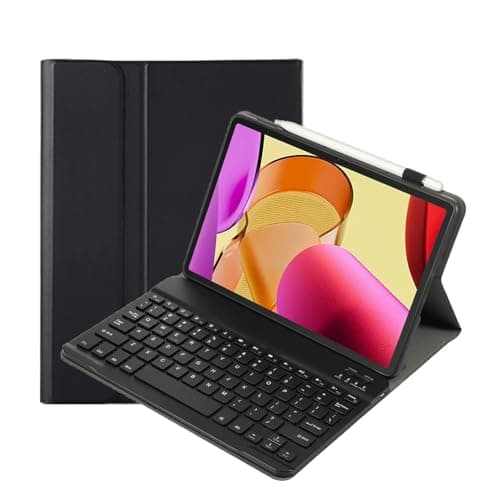 Image of leleyo Keyboard Case for Amazon Fire Max 11 11 Inch Folio Case Magnetic with Removable Wireless Bluetooth Keyboard QWERTY for Tablet Fire Max 11, Black