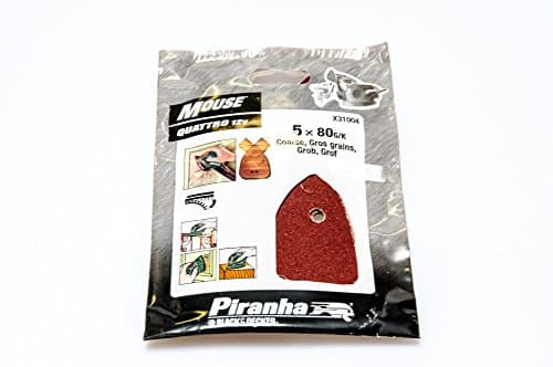 Image of BLACK+DECKER X31004-XJ Piranha 80 g Mouse Sander Sheet - Set of 5
