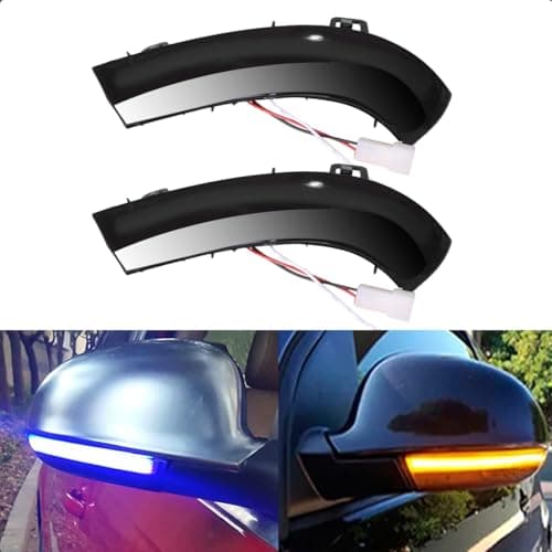 Image of LoreenCar Dynamic Turn Signals Amber&Blue For VW Golf GTI V MK5 Jetta Passat B5.5 B6 EOS Sharan LED Indicator Lights Mirror Lighting Accessories 1K0949101 1K0949102