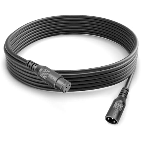 Image of wecan 3 Pin XLR Cables Male Female XLR Patch Cable, XLR Cable 10ft 3m Dmx Wire Extension Connectors Male and Female, Light Dmx Cable with 3 Pin Connector for Stage Lights Dmx Signal Connection