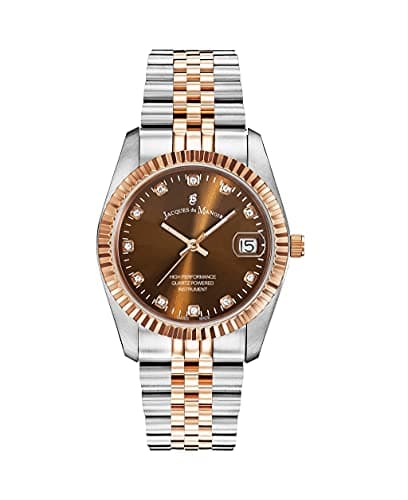 Image of Jacques Du Manoir Inspiration Women's Watch, 36 mm Analogue Quartz Watch with Stainless Steel Strap