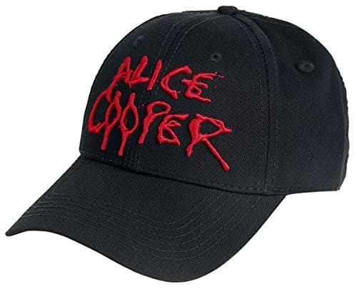 Image of Band Monkey Alice Cooper Unisex Baseball Cap Dripping Logo Black